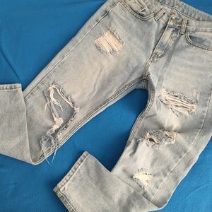 -5KG Light Blue Boyfriend Ripped Jeans